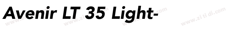 Avenir LT 35 Light字体转换 Avenir LT 35 Light字体转换